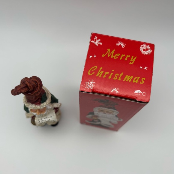 Collectible Santa Figurine With Scroll List - Picture 5 of 9